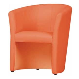 Křeslo CUBA, oranžová ekokůže