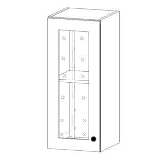 PROWANSJA horní vitrína G30S levá, borovice andersen