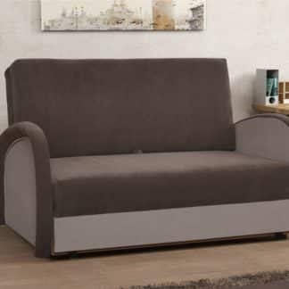 Pohovka KAJA II - 2, hnědá látka/béžová látka