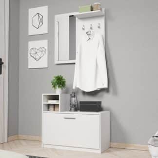 LUNA předsíňová stěna, bílý mat