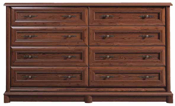 KENT, komoda EKOM 8S, kaštan