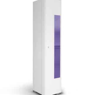 HAPPY, skříň 220 01V, bílá/fialová