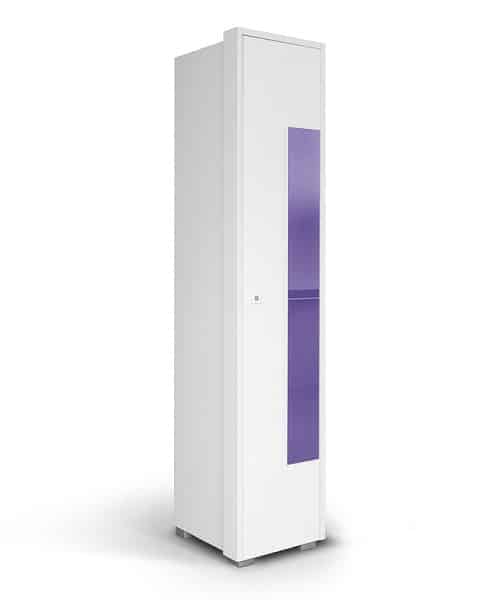 HAPPY, skříň 220 01V, bílá/fialová