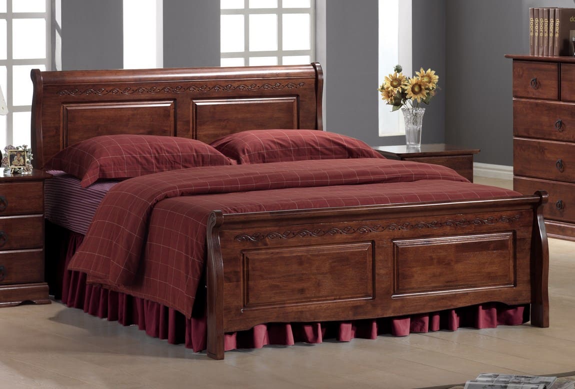 BOSTON, postel  140x200, masiv/třešeň antická