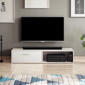 Televizní stolek SIMPLE, bílý mat