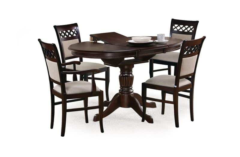 Jídelní stůl rozkládací WILLIAM, ořech tmavý