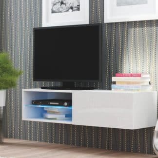 LIVO RTV-120W televizní stolek visící, bílá