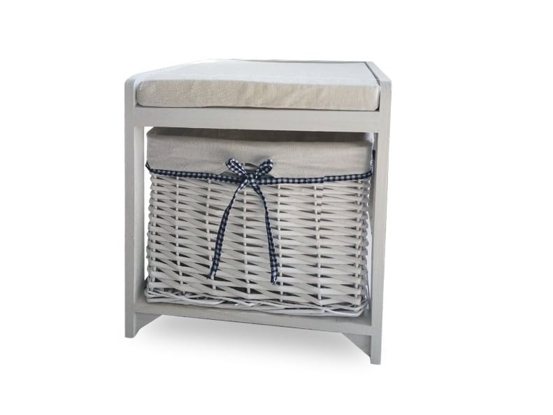 RUBY 1, lavice s čalouněním, starobílá