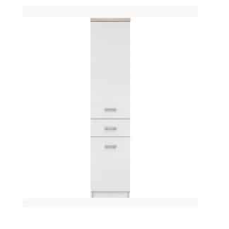 TOPTY TYP 05 regál 2D1S, bílá/dub sonoma