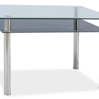 Jídelní stůl MADRAS 90x60, sklo/chrom