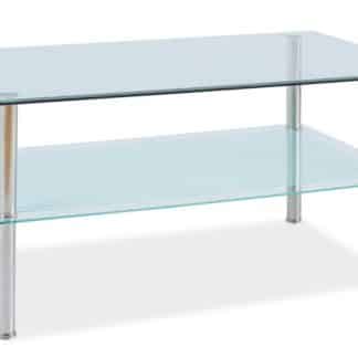 Konferenční stolek PIXEL B 110x60, kov/sklo
