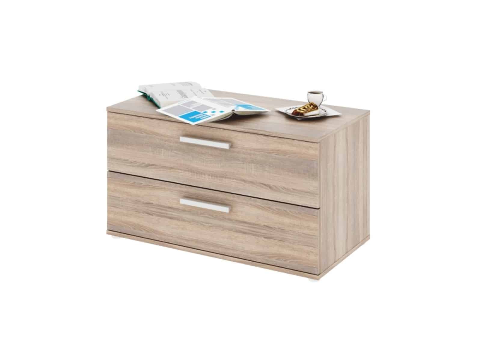 Skříňka nízká se 2 zásuvkami DUNAJ 8, dub sonoma