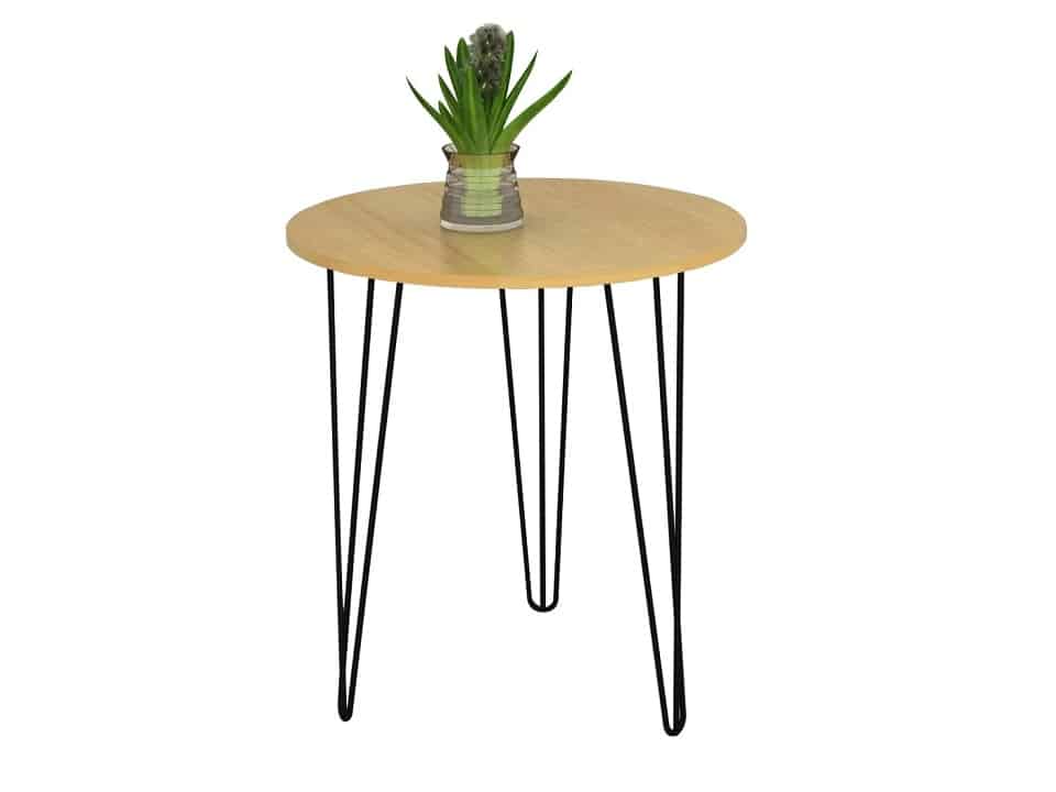 KALEB odkládací stolek, dub/černá