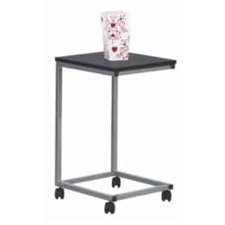 MANNY odkládací stolek, černá/stříbrná