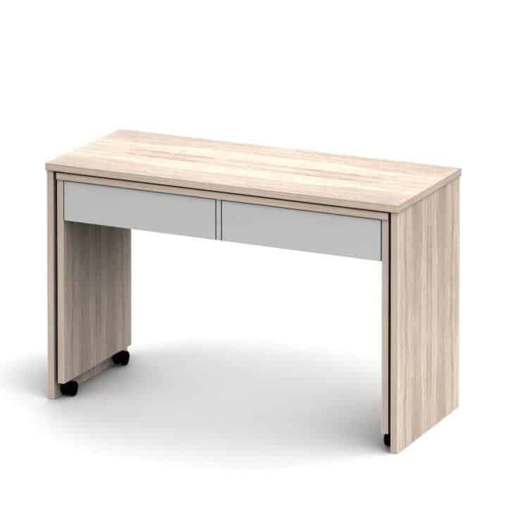 VERSAL rozkládací psací stůl, dub sonoma/bílá