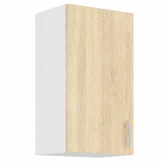 SARA SONOMA, skříňka horní 40 G-72 F, bílá/dub sonoma