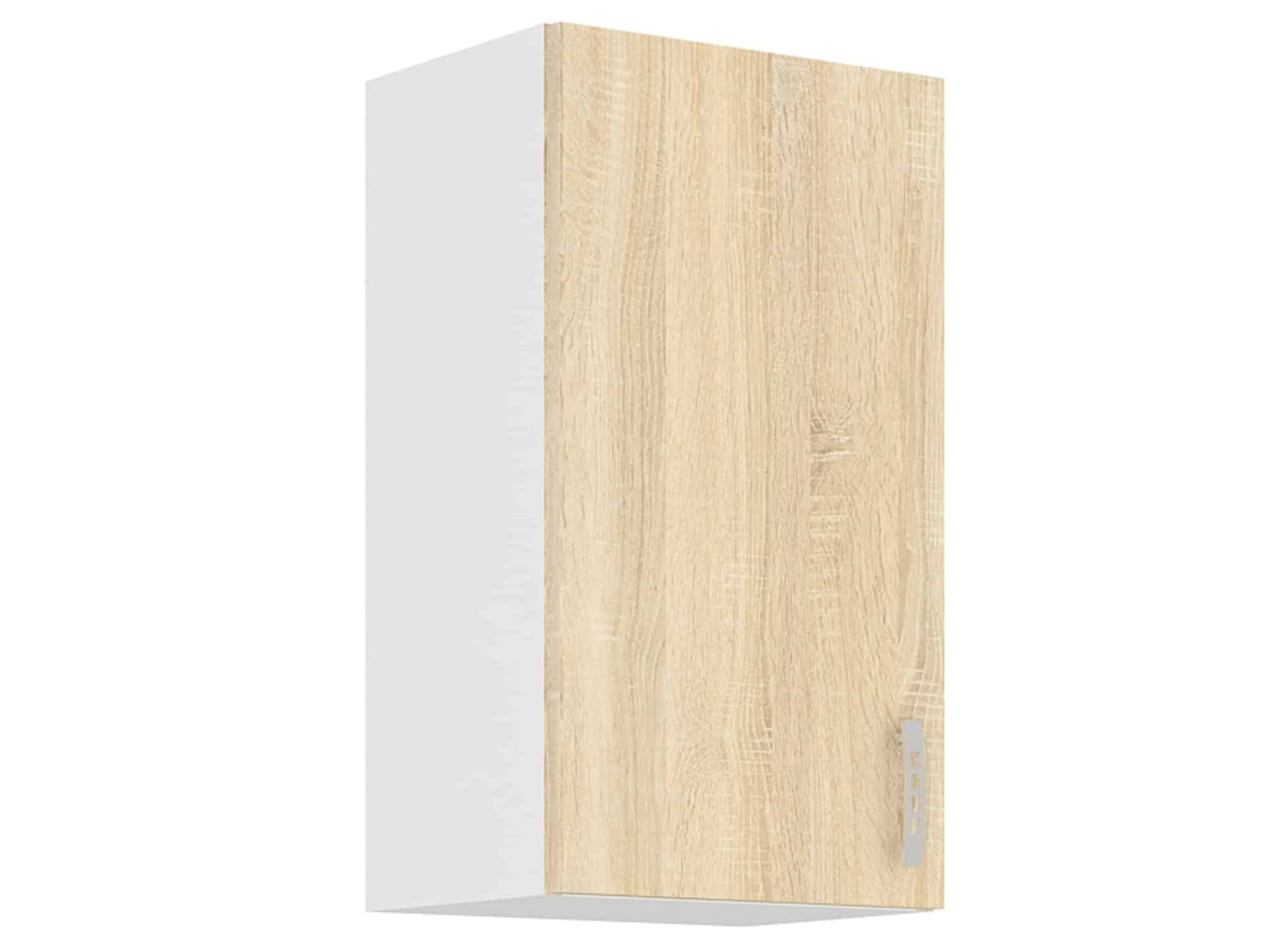 SARA SONOMA, skříňka horní 40 G-72 F, bílá/dub sonoma