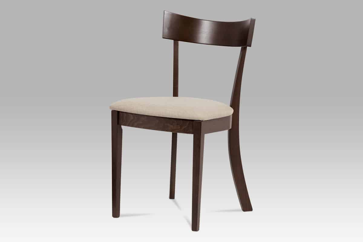 Jídelní židle BC-3333 WAL, krémová/ořech