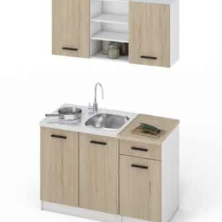 Kuchyně JANA, 120 dub sonoma/bílá