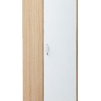 Šatní skříň VIKA 1D dub sonoma/bílá