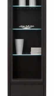 KASPIAN, vitrína REG1W2SL, wenge