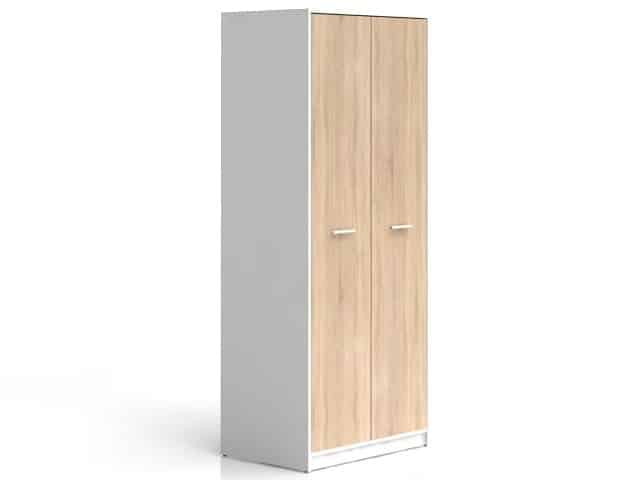 NEPO, skříň SZF2D, bílá/dub sonoma