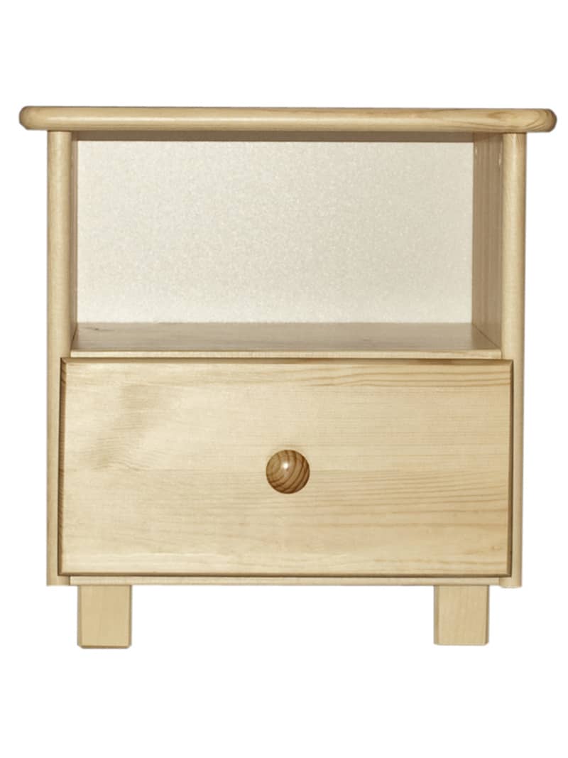 Noční stolek TINA S1, masiv borovice, moření: ...