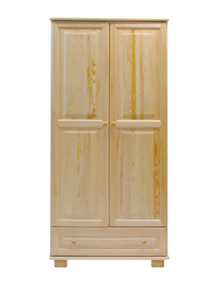 Skříň 2D/80 nr.1 věšák, masiv borovice, moření: ...