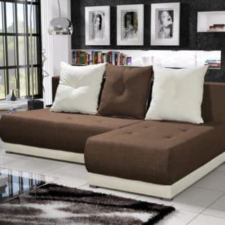 Rohová sedačka INSIGNIA 5, hnědá/krémová