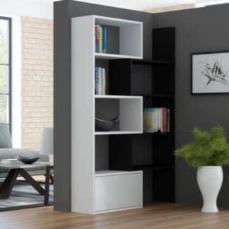 ASTA regál, bílá/černá