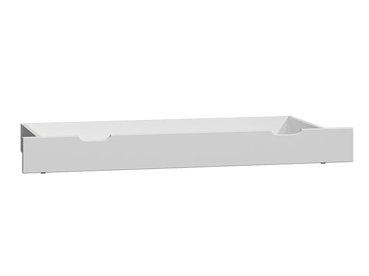 Úložný prostor pod postel 150 cm, masiv borovice/moření bílá