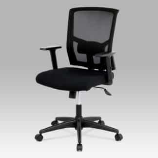 Kancelářská židle KA-B1012 BK, látka černá, houpací mechnismus