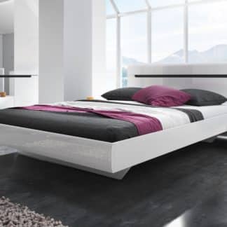 HEKTOR postel 180x200 cm TYP 32, bílá/bílý lesk