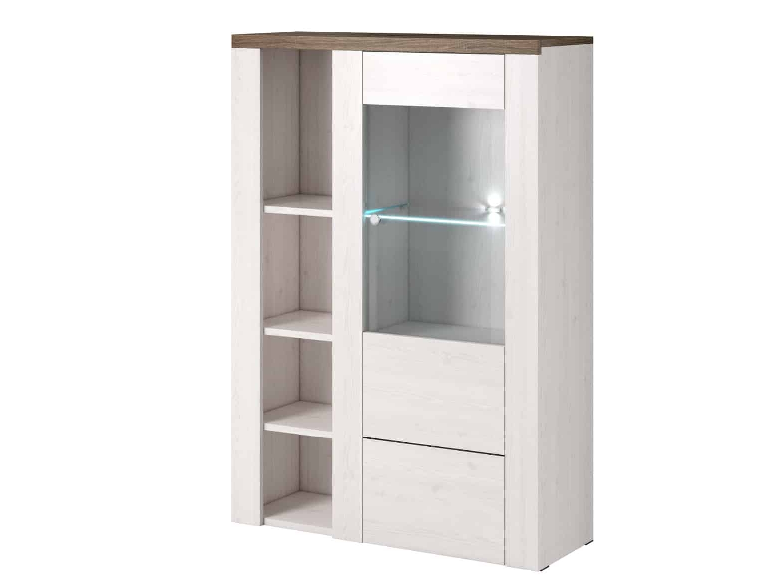 LARONA vitrína TYP 44, dub sonoma trufel/sibiu larche