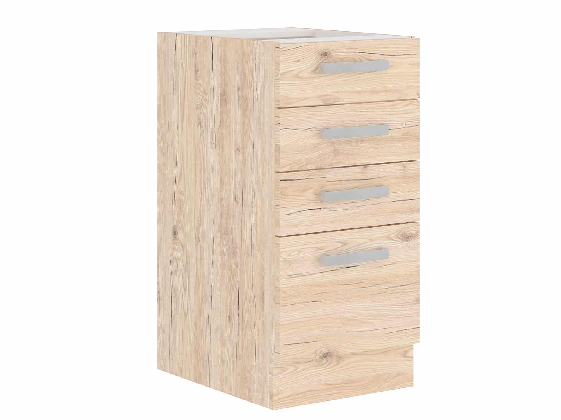 BORDEAUX, skříňka dolní 40 D 4S BB, dub bordeaux/ dub bordeaux