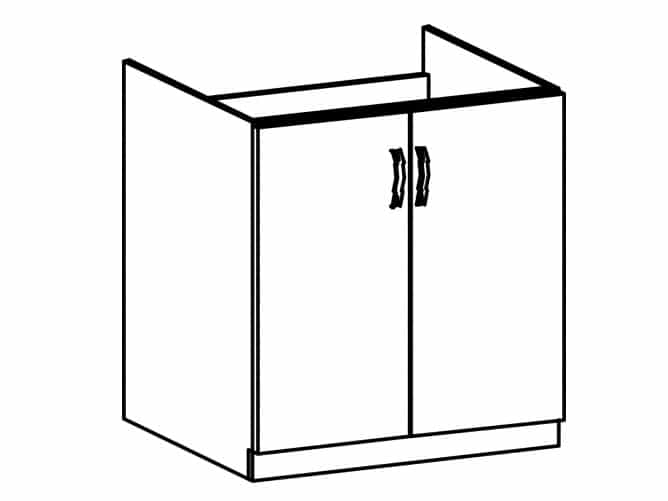 SYCYLIA, skříňka dolní D80Z, borovice andersen