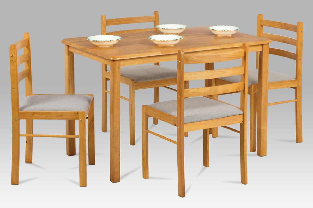 Jídelní set 1+4 AUT-6060 OAK, dub tmavý