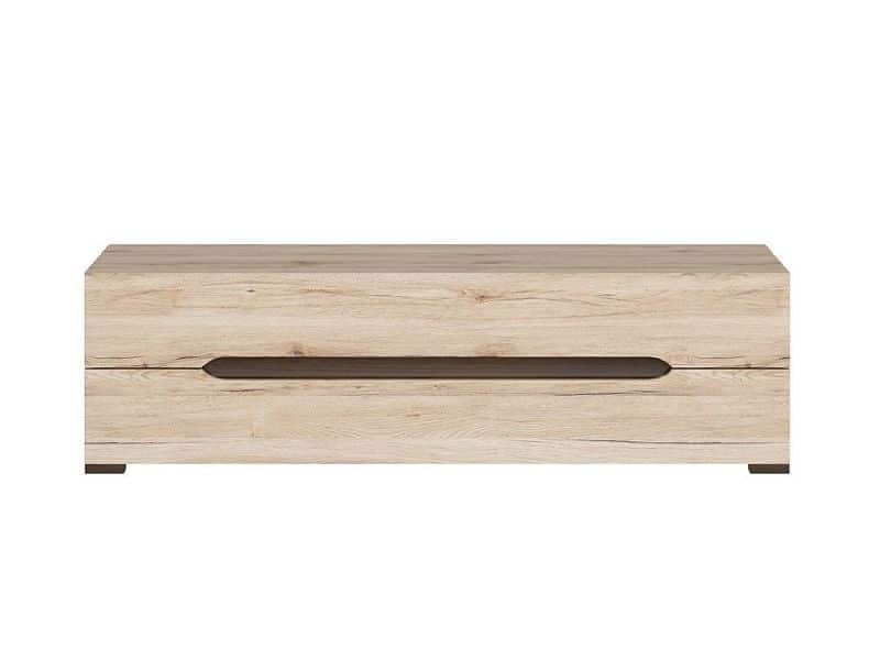 ELPASSO, televizní stolek RTV2S, dub san remo světlý/dub wenge hnědý