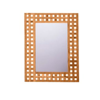 Obdelníkové zrcadlo PORTO, ořech