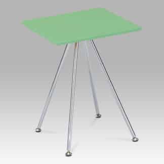 Odkládací stolek, vysoký lesk zelený / chrom, 83467-02 LIM