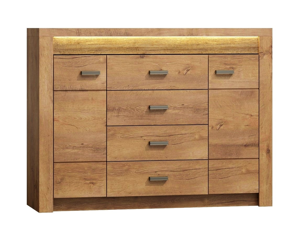 Komoda INDIANAPOLIS I-7, jasan světlý