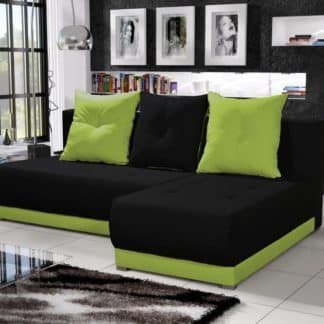 Rohová sedačka INSIGNIA 3, černá/zelená