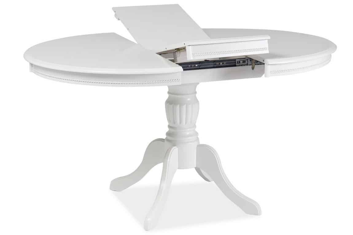 Jídelní stůl OLIVIA rozkládací, bílý