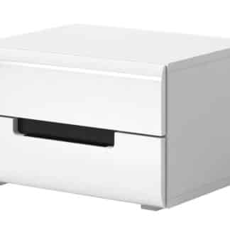 HEKTOR noční stolek TYP 22, bílá/bílý lesk