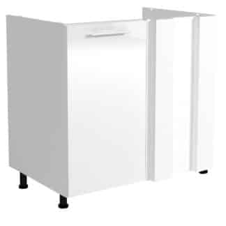 Dolní rohová skříňka pod dřez VENTO DKN-100/82, dvířka: bílý lesk