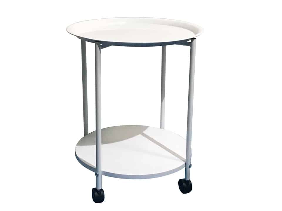 DERIN odkládací stolek, bílá