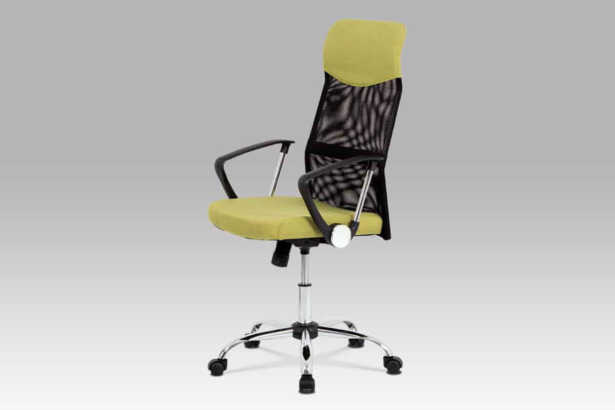 Kancelářská židle KA-E301 GRN, černá/zelená
