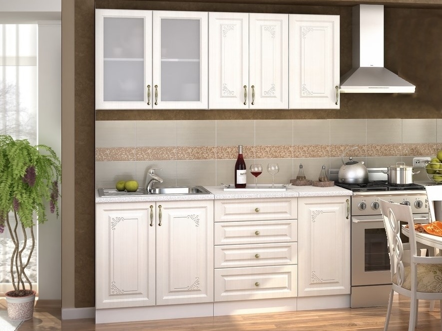 Kuchyně VICTORIE 180, bílý santál