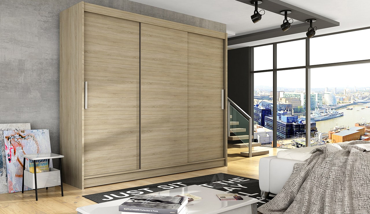 Šatní skříň ASTON II, dub sonoma