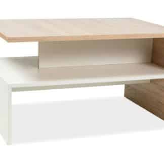 Konferenční stolek FRIDA, dub sonoma/bílá